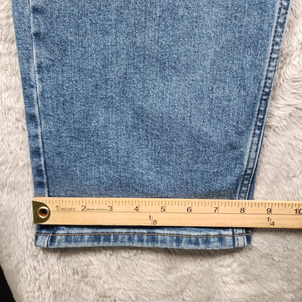 Levis 505 Jeans Mens 40x30 Blue Medium Wash Regular Straight Stretch Denim